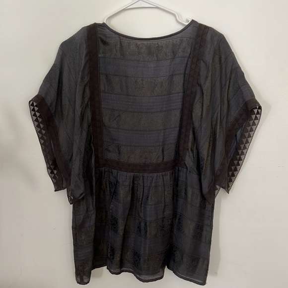 Silk lace bohemian blouse - Picture 5 of 8